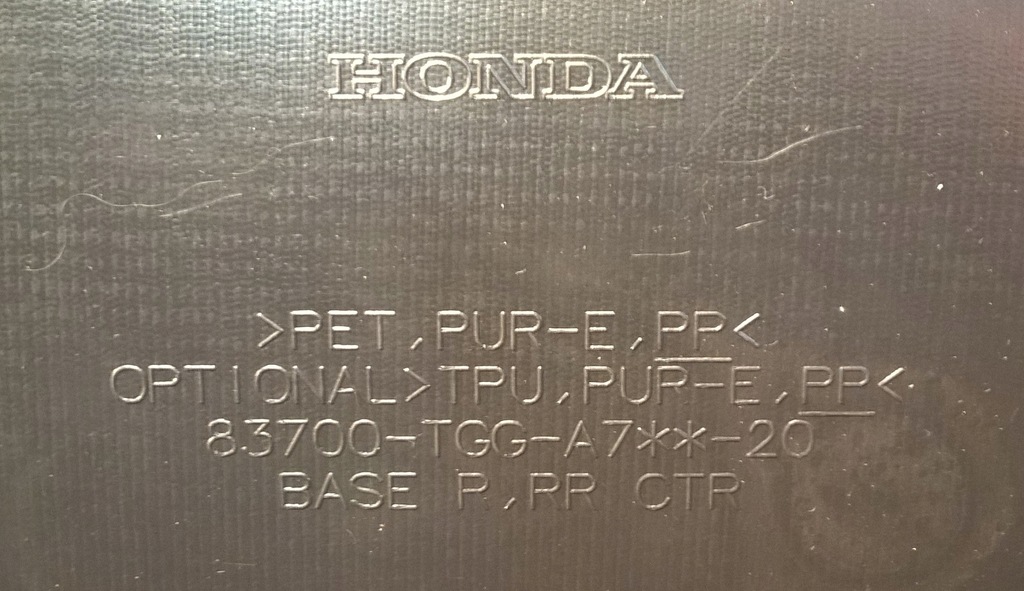 фото №10, Honda civic x hb 2017-2021 обшивка оббивка двері правий задня оригінальний номер 83700-tgg