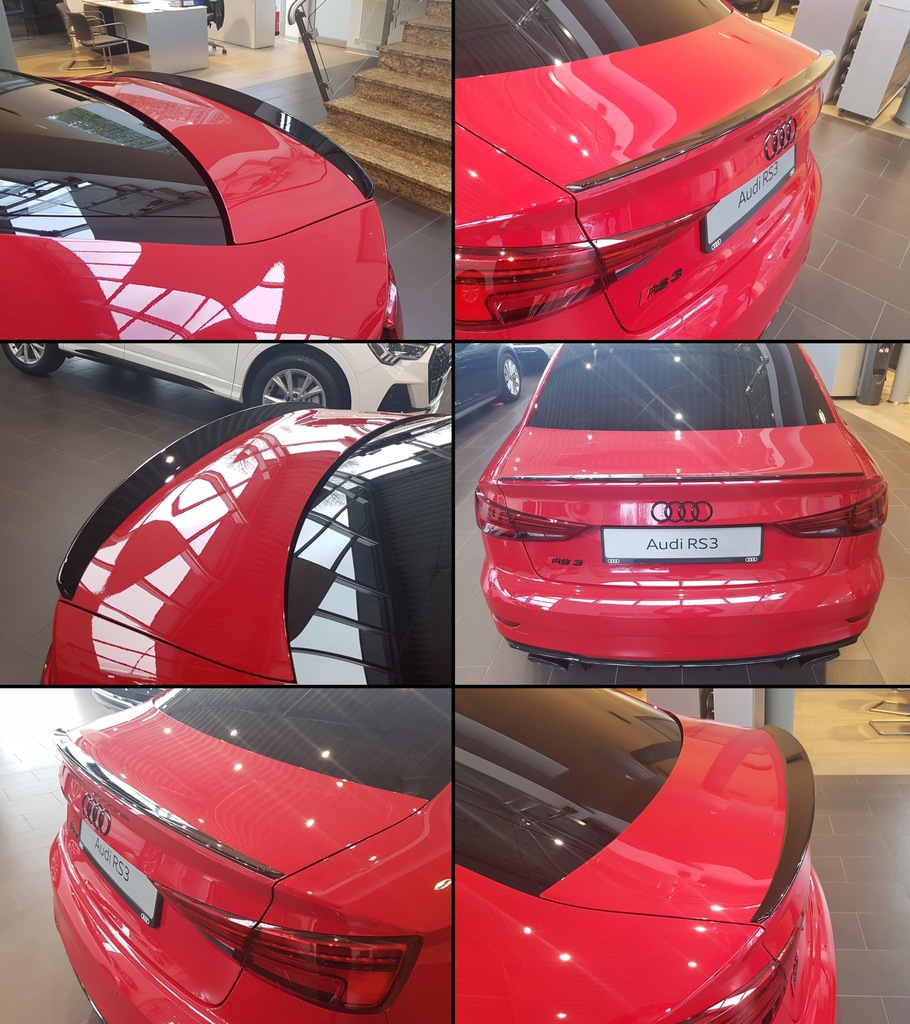 фото №8, Audi a3 s3 8v образец rs3 sedan спойлер спойлер грунтовка