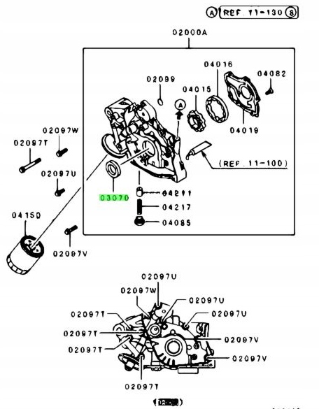 фото №7, Прокладка масляна, wał колінчастий, перед mitsubishi carisma оригінальний номер md372248