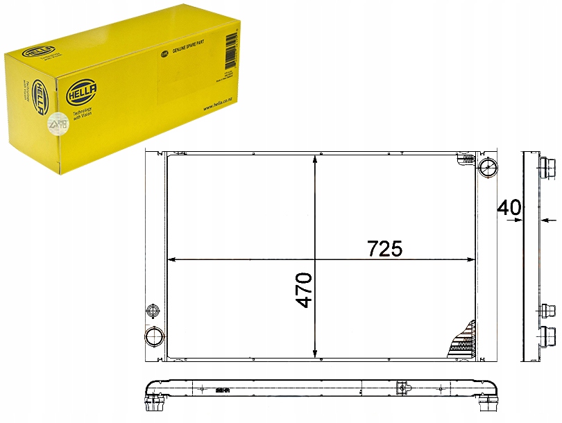 фото №1, Радіатор двигуна - система охолодження двигуна [hell