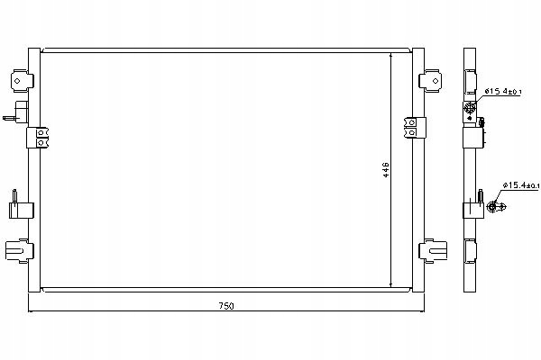 фото №1, Конденсатор кондиціонера chrysler pacifica 3.5 08.03