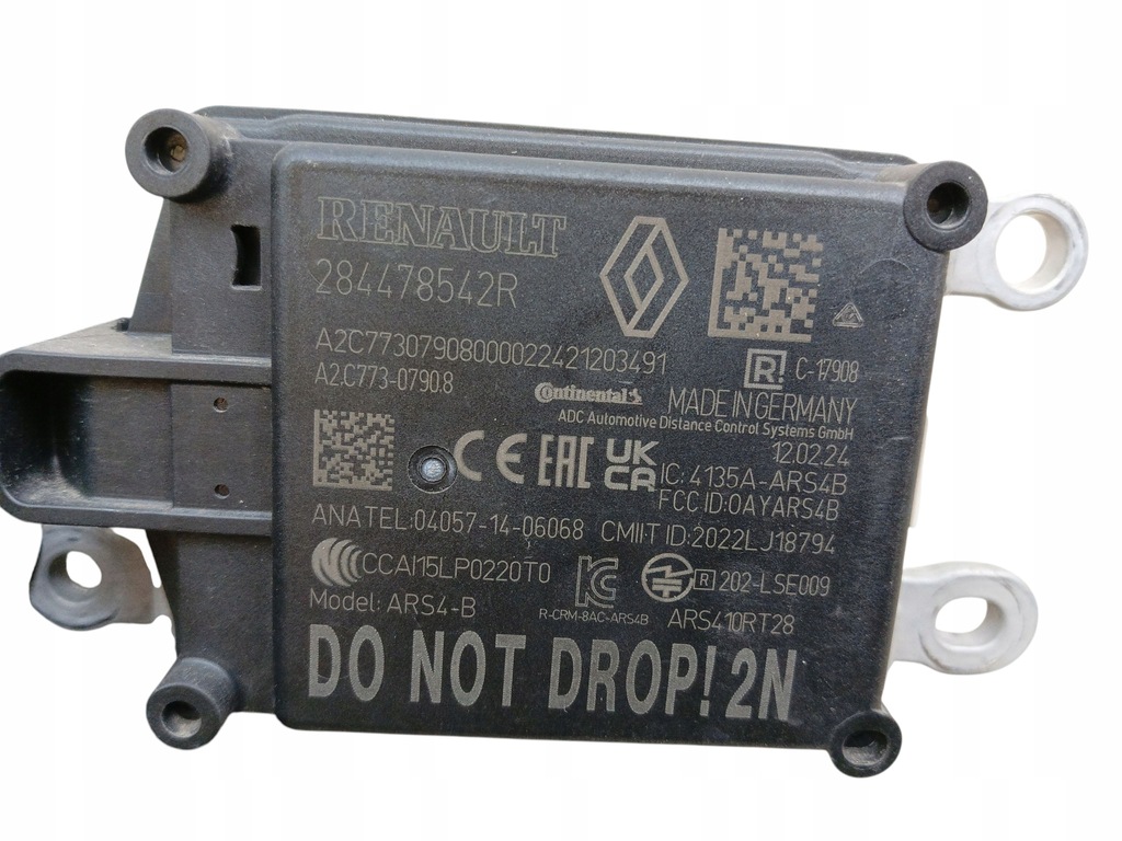 фото №3, Датчик модуль радар zbliżenia renault captur ii clio v trafic iv 284478542r