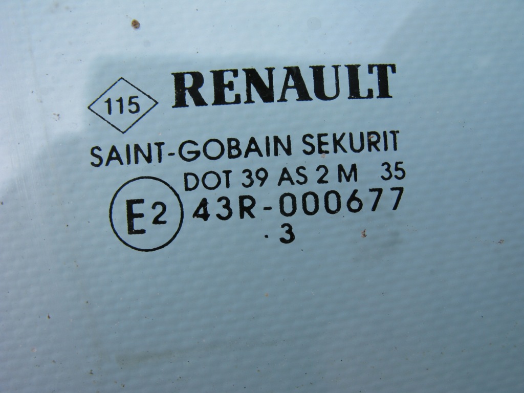 фото №4, Стекло дверь правая задняя renault vel satis 43r-000677 dot 39 as2 m35