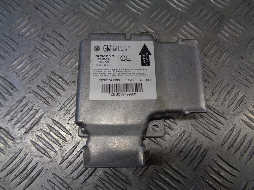 фото №1, Модуль датчик подушка безпеки opel vectra c 13159975