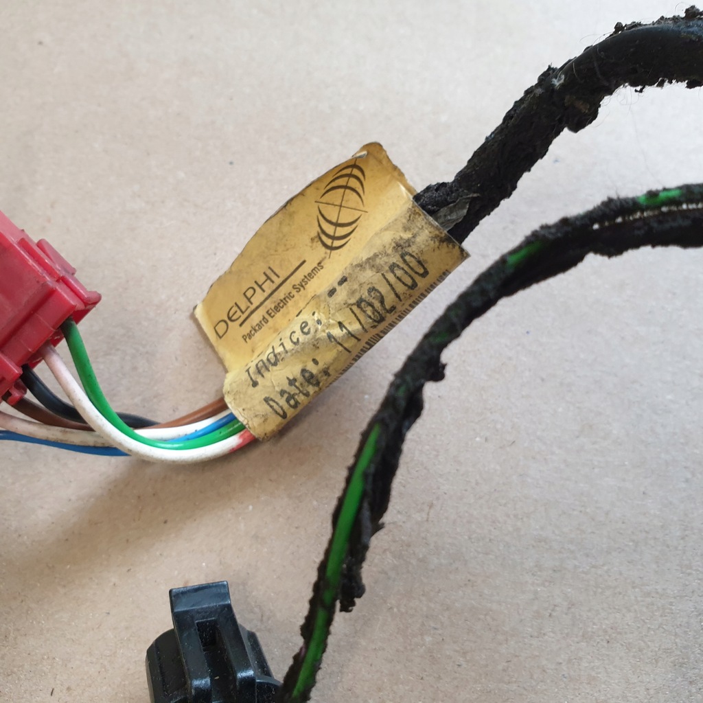 фото №9, Жгут электропроводка дверь правых renault twingo i оригинальный номер eu