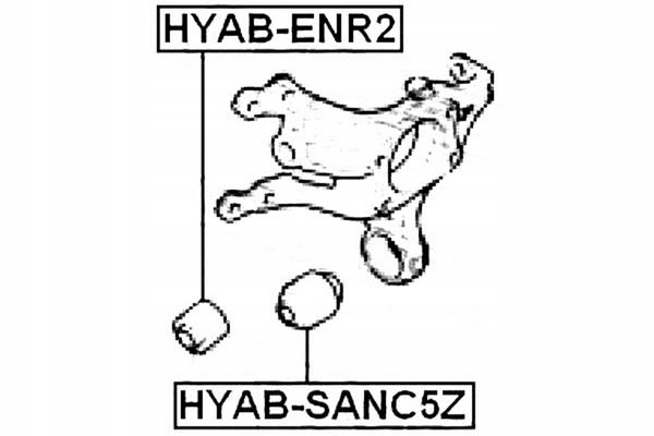 фото №2, Втулка подшипник рычага [febest]