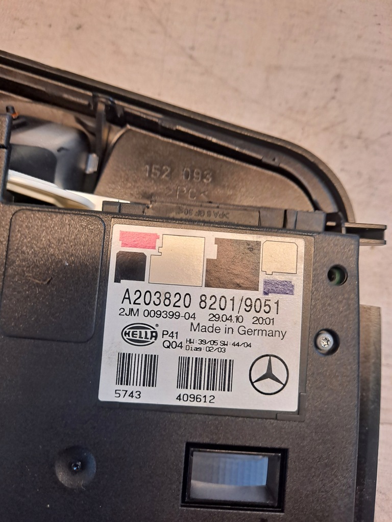 фото №5, Лампа стельовий освітлення mercedes clc cl203 a2038208201