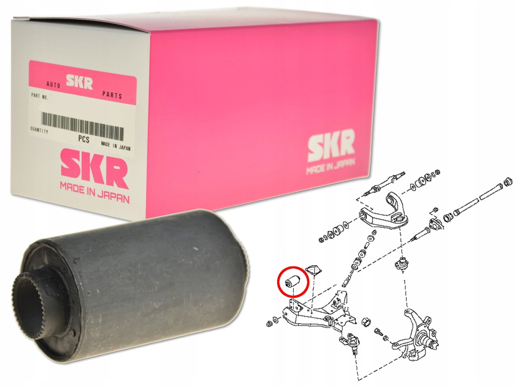 фото №1, Nissan pick-up d22 98- втулка важеля перед нижній