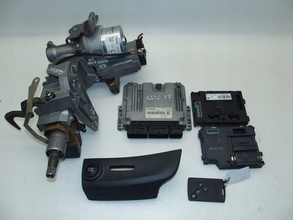фото №1, Renault clio iv набор стартовый замок зажигания бортовой компьютер