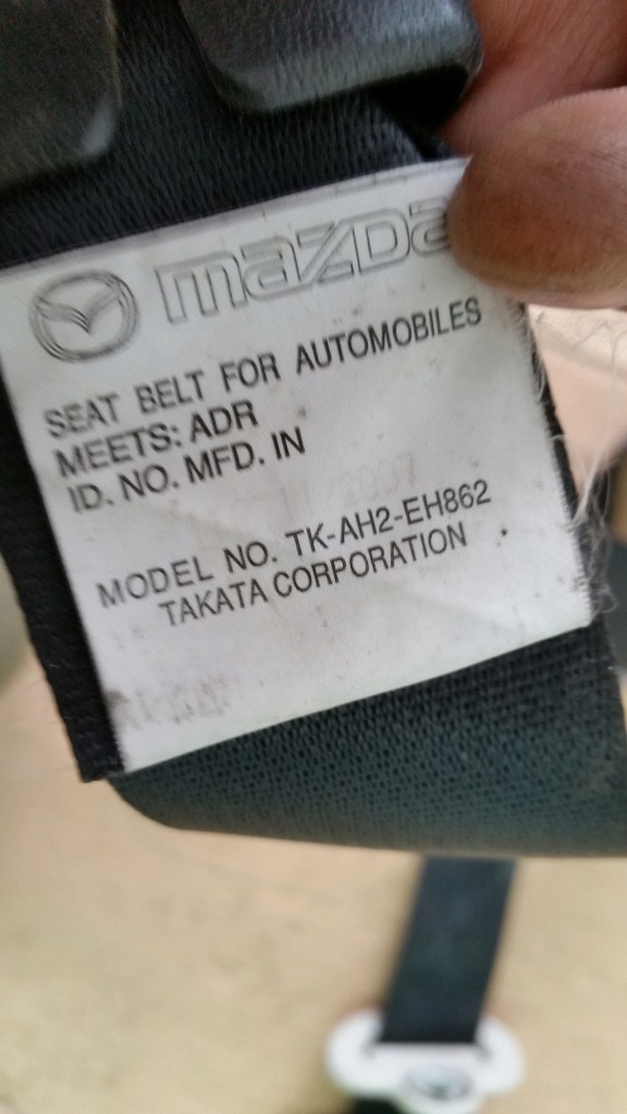 фото №4, Pas безопасности правый перед mazda 6 gh 07-12r