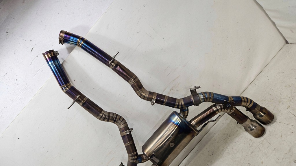 фото №9, Вихлоп гасник титановий bmw x3m x4m f98 f97 valvetronic designs special