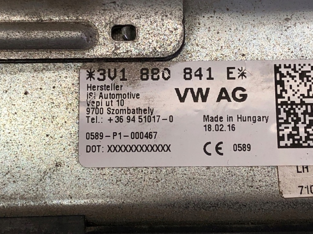 фото №14, Приборная панель skoda superb iii консоль приборная панель приборная 3v0880201f