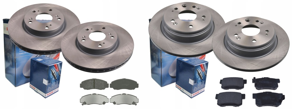 фото №1, Тормозные диски тормозные колодки p+t bosch honda stream 282mm