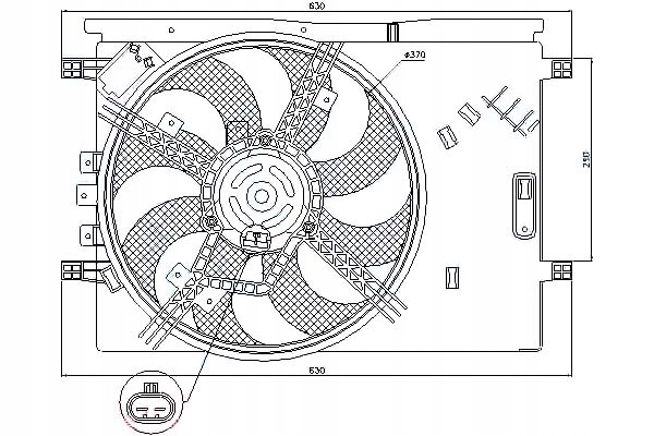 фото №1, Nissens 85564 вентилятор, охлаждение двигателя