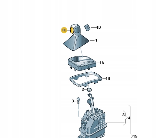 фото №9, Кнопка важіль перемикання передач важіль перемикання передач dsg skoda