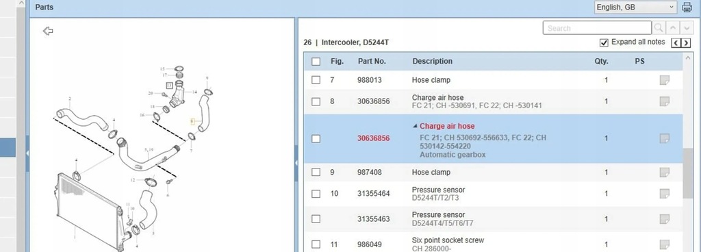 фото №5, Volvo v70 2006 провода воздуха