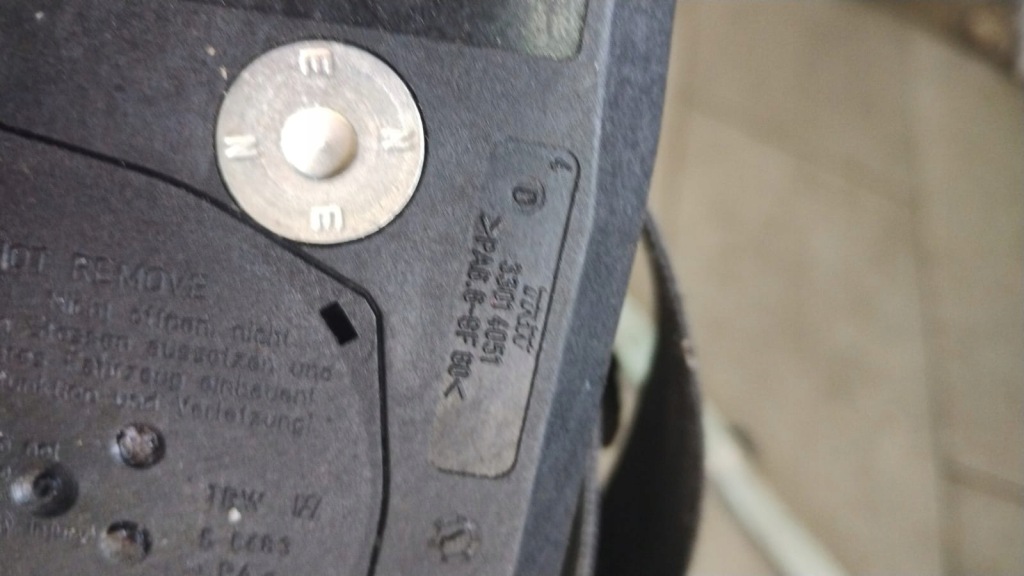 фото №8, Ремені перед шторки безпеки подушка подушка безпеки vw touran 1t1