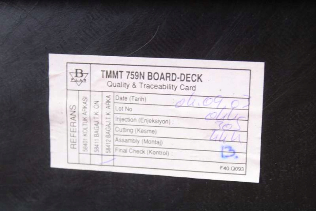 фото №10, Пол плита багажника 58412-02010 toyota corolla e12 kombi 00-08