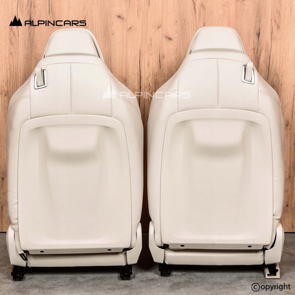 фото №6, Bmw 8 g14 оббивка сидіння середина elfenbeinweiss