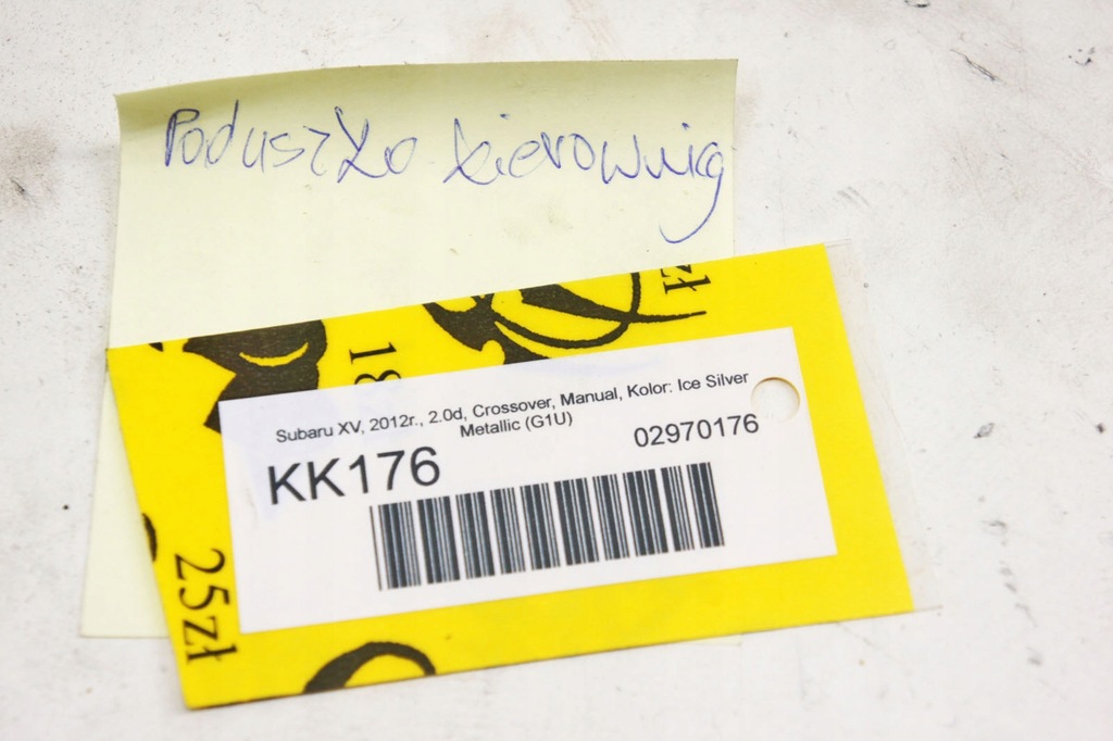 фото №5, Kk176 subaru xv i ^ подушка безопасности подушка водителя