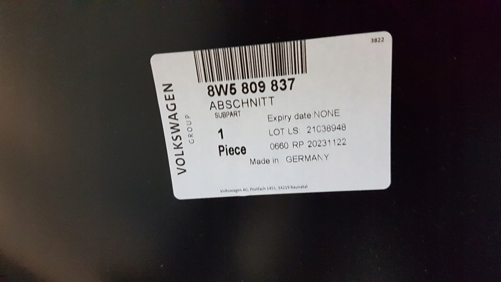 фото №7, Крила задня лівий audi a4 b9 8w5 sedan оригінал