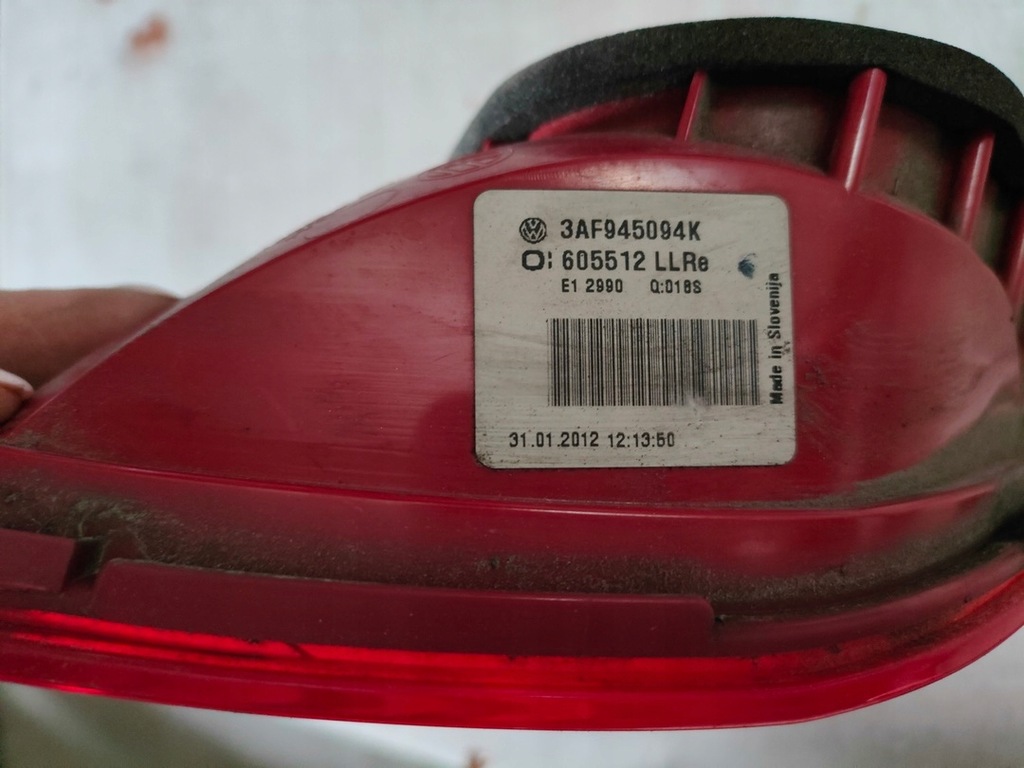 фото №5, Vw passat b7 kombi лампа w крышка правая 3af945094k