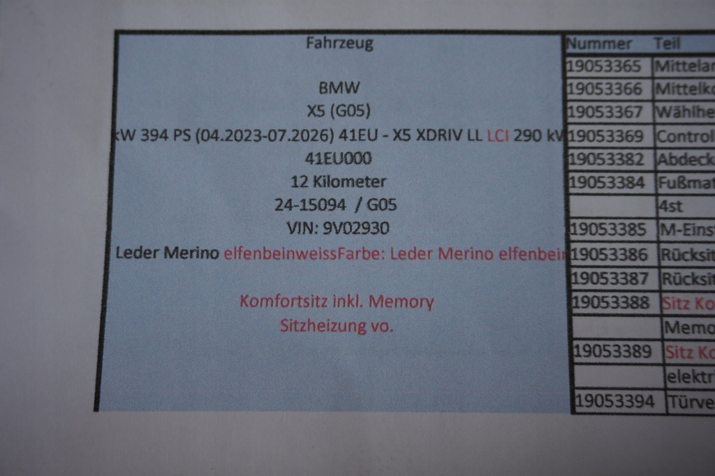 фото №15, Сиденья середина заднее сиденье bmw x5 g05 g05lci-lift ivory 12km.