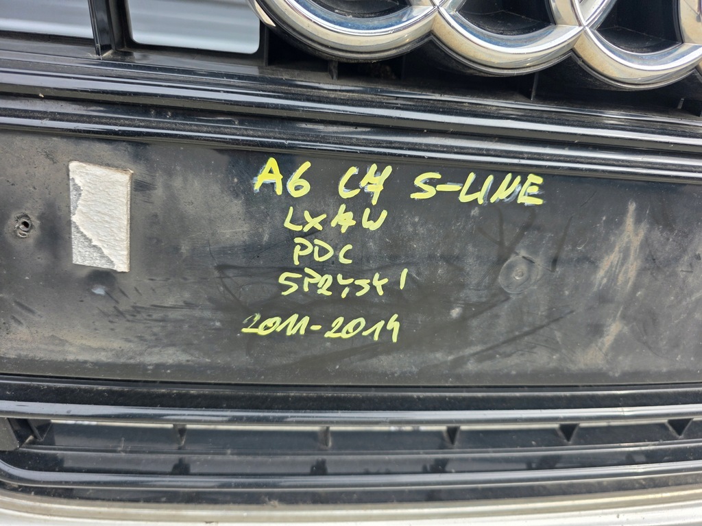 фото №16, Бампер перед kompletny audi a6 c7 s line омыватель 4 x pdc оригинал lx7w !!!