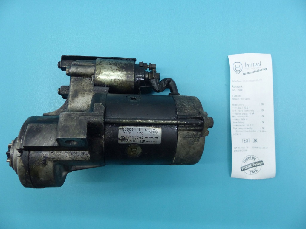 фото №1, Test стартер renault vel satis 3.0 dci