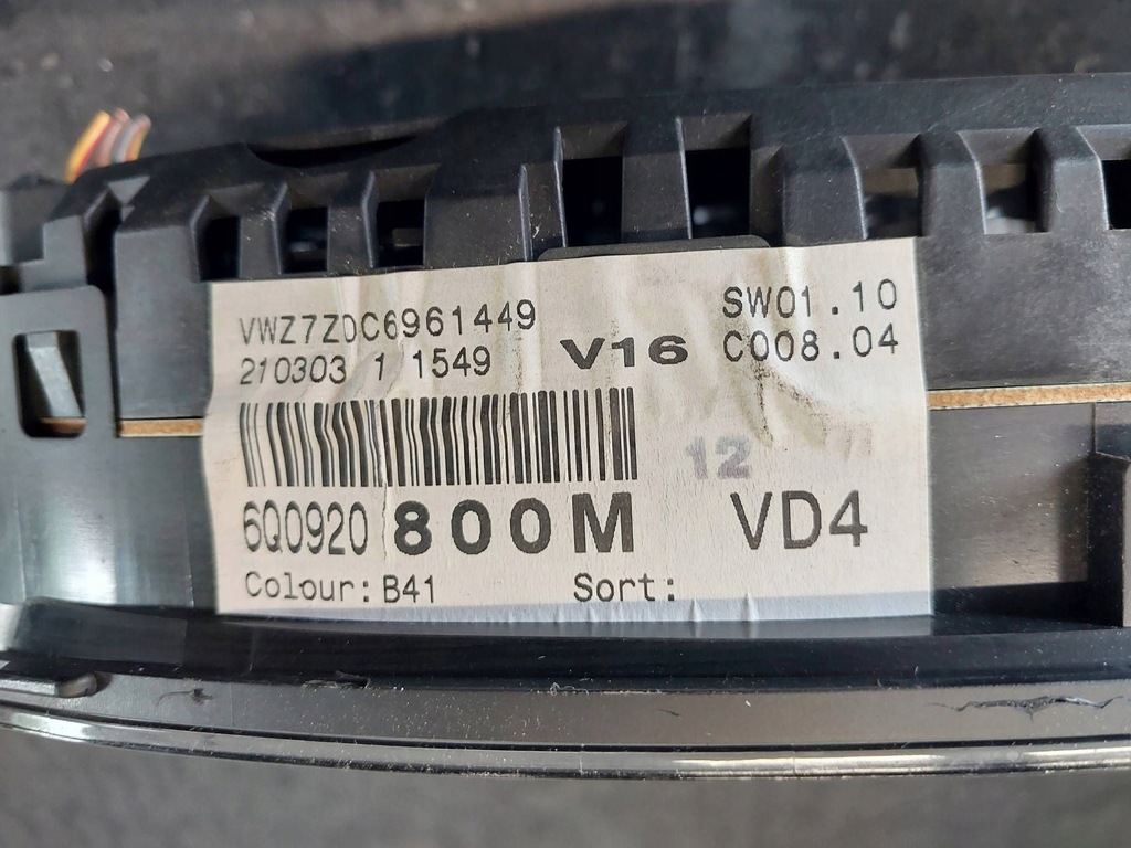 фото №15, Счетчик / спидометр volkswagen polo iv 9n3 6q0920800m
