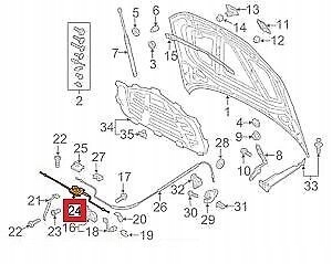 фото №7, Трос трос vag audi a3 a3 sportback 2013 2017 оригинальный 8v0823531a