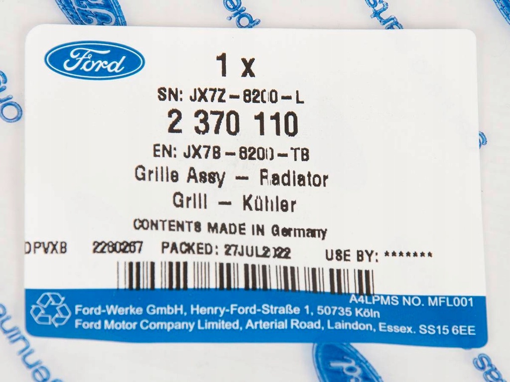 фото №4, Решітка радіатора передній focus 2018-