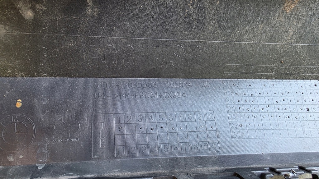 фото №10, Бампер задний задняя нижний накладка диффузор bmw x6 g06 m-pakiet