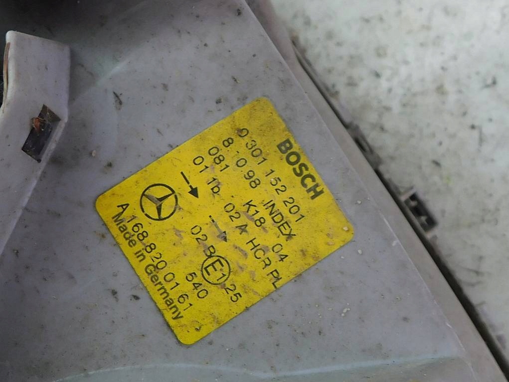 фото №8, Mercedes w168 a 140 99r лампа левый перед