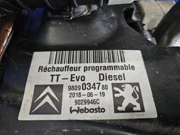 фото №8, Обігрівач webasto expert iii jumpy iii proace ii 2.0 bluehdi