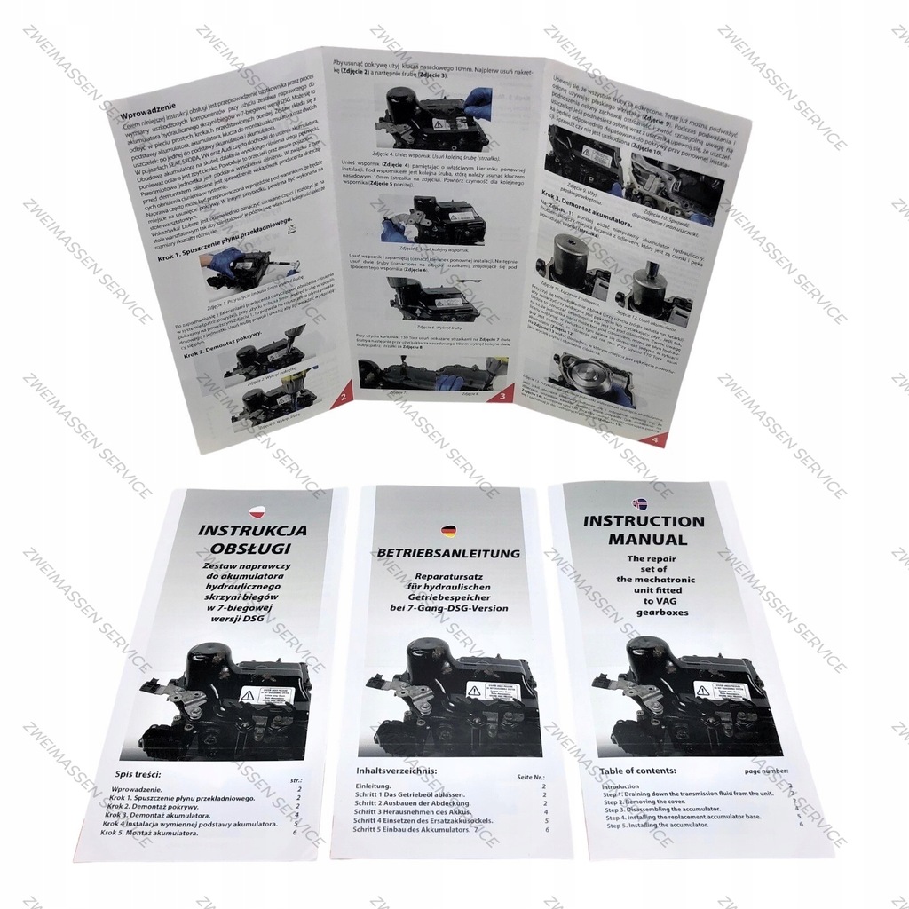 фото №9, Ремкомплект dsg7 dq200 ремонт błędów p17bf p0841