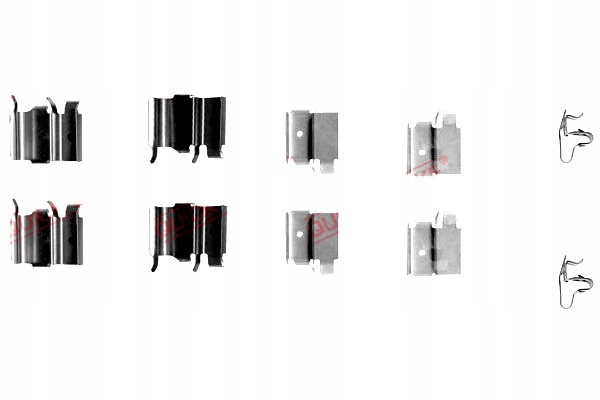 фото №2, Набір монтажний гальмівних колодок перед mazda 3 323 f vi 323 s vi rx-8