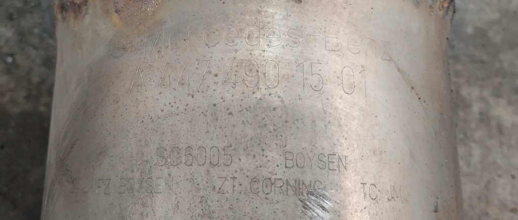 фото №6, Катализатор фильтр fap dpf mercedes v klasa 2.0 cdi w447 a4474901501