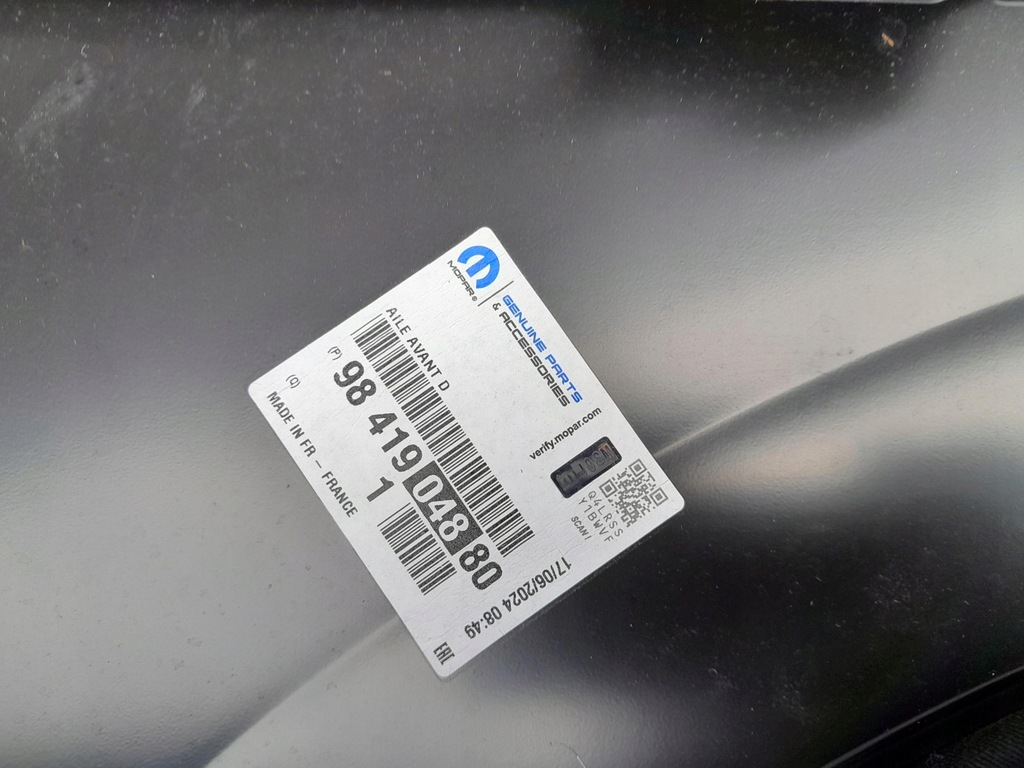 фото №11, Opel astra vi l 22- крыло перед передний правый oryg