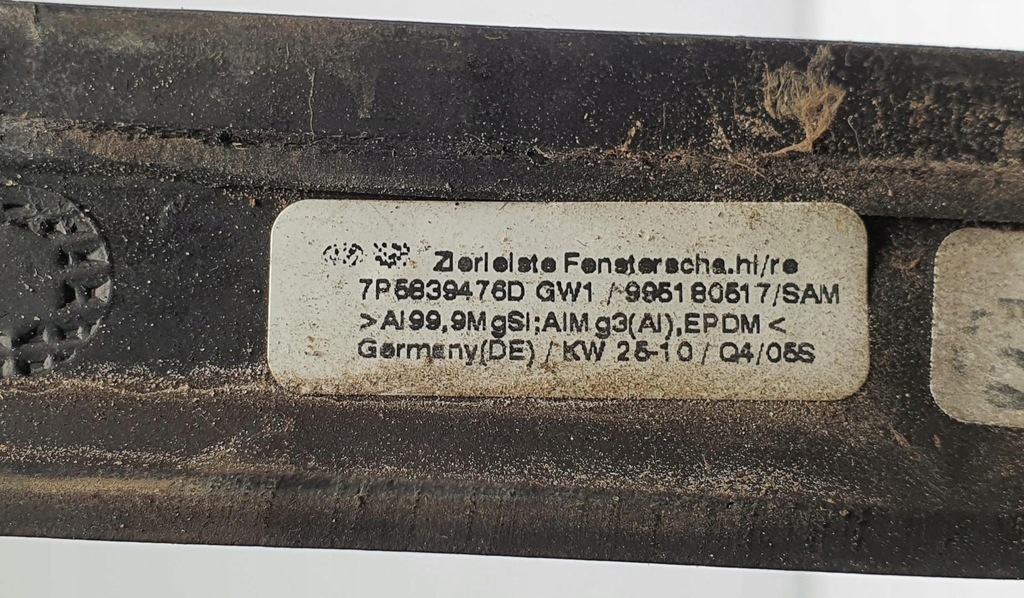 фото №6, Молдинг ущільнювач правий задня porsche cayenne ii 7p5 7p0839477