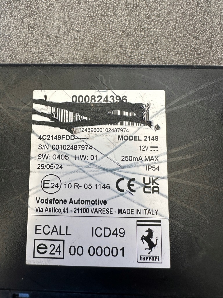 фото №4, Ferrari tcu ecall / svr 824396...