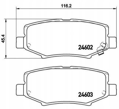 фото №1, Brembo тормозные колодки тормозные dodge nitro 09/06-12/12
