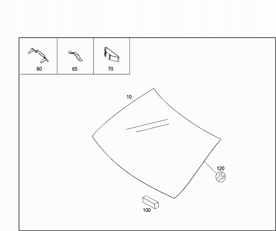 фото №1, Оригінальний номер підкладка скло перед mercedes w222