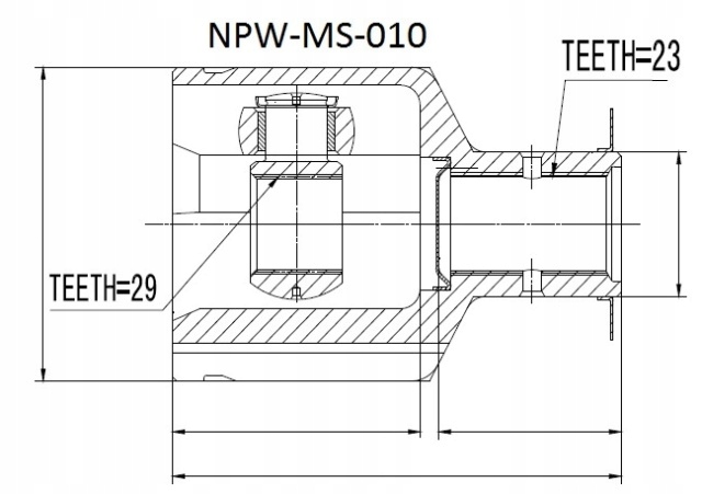 фото №5, Шарнір внутрішній npw-ms-010 nty