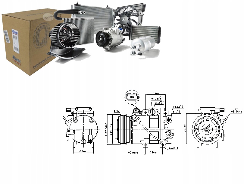 фото №1, Компресор кондиціонера hyundai santa fe iii 2.4 gd