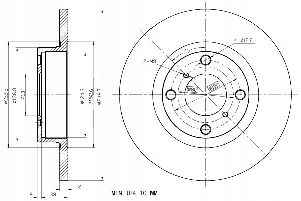 фото №1, Maxgear 19-0961 диск гальмівна