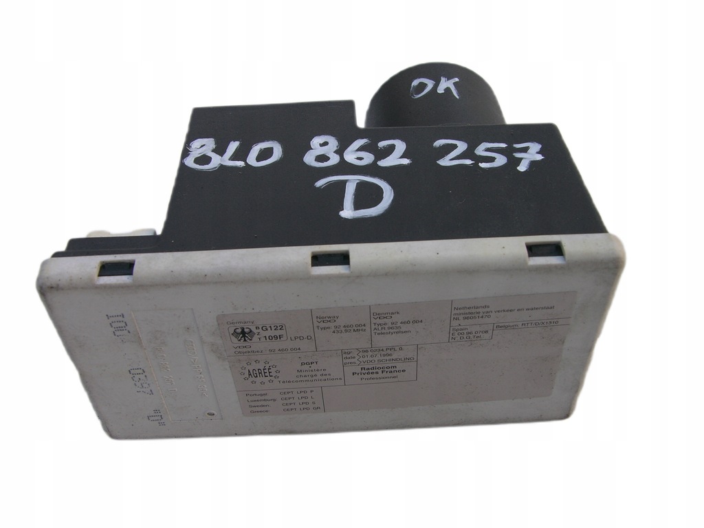 фото №8, Помпа центрального замка audi a3 a4 a6 8l0862257d