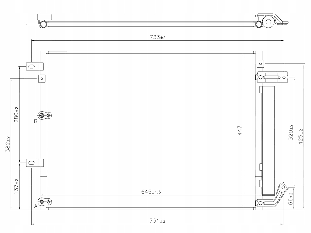 фото №1, Jeep cherokee kl 2014-2018 радіатор кондиціонера 52