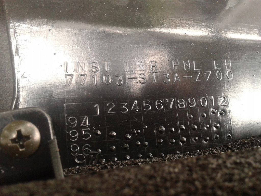 фото №15, Приборная панель приборная консоль honda civic 6 vi 98-01 aerodeck 77103-st3a-zz00