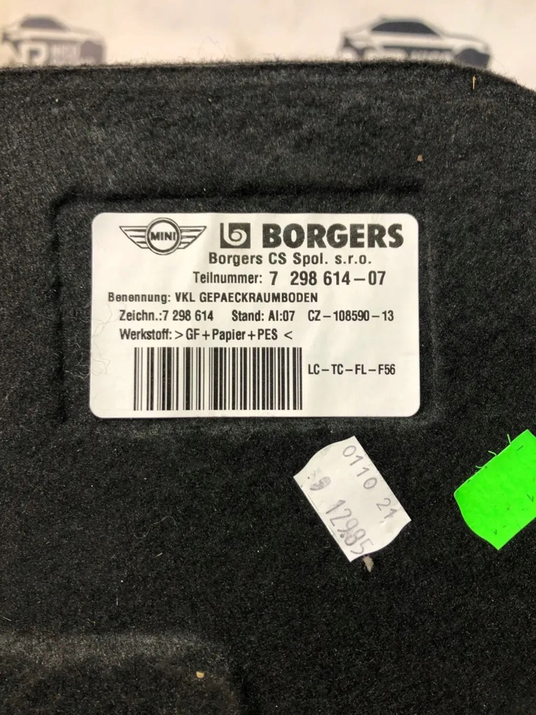 фото №12, Елементи багажника mini cooper f56 комплект